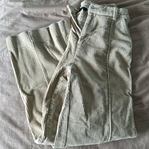 Wide leg corduroy pant